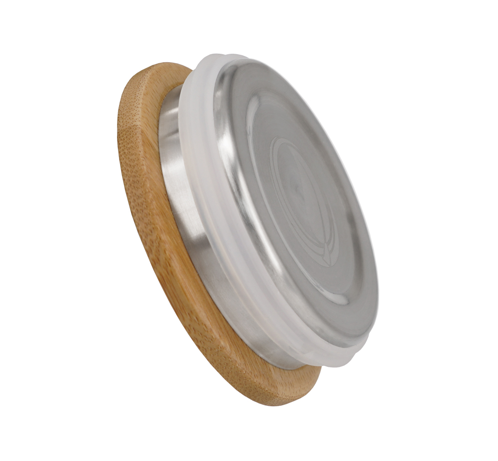 ChillMate Bamboo and Stainless Steel Lid for 450B Cup ChillMate Bamboo and Stainless Steel Lid
