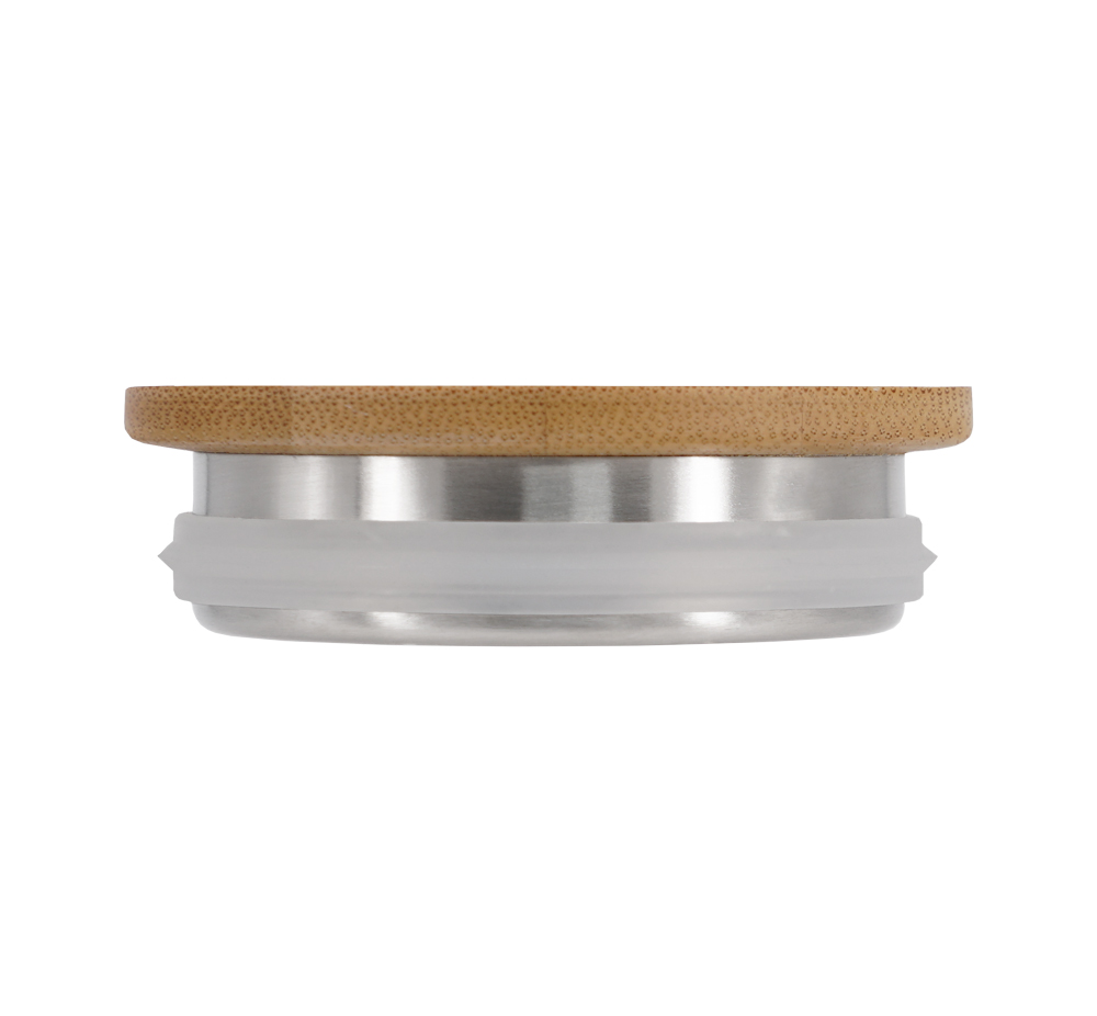 ChillMate Bamboo and Stainless Steel Lid for 450B Cup ChillMate Bamboo and Stainless Steel Lid